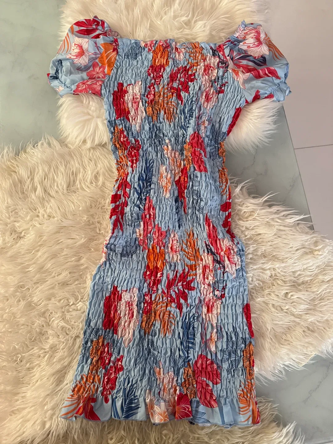 Shein Floral Dress - Size L (8/10) image indicator(2)