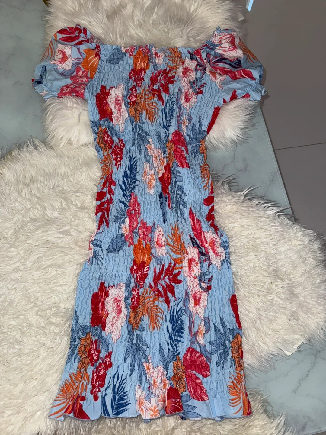 Shein Floral Dress - Size L (8/10) image indicator(3)