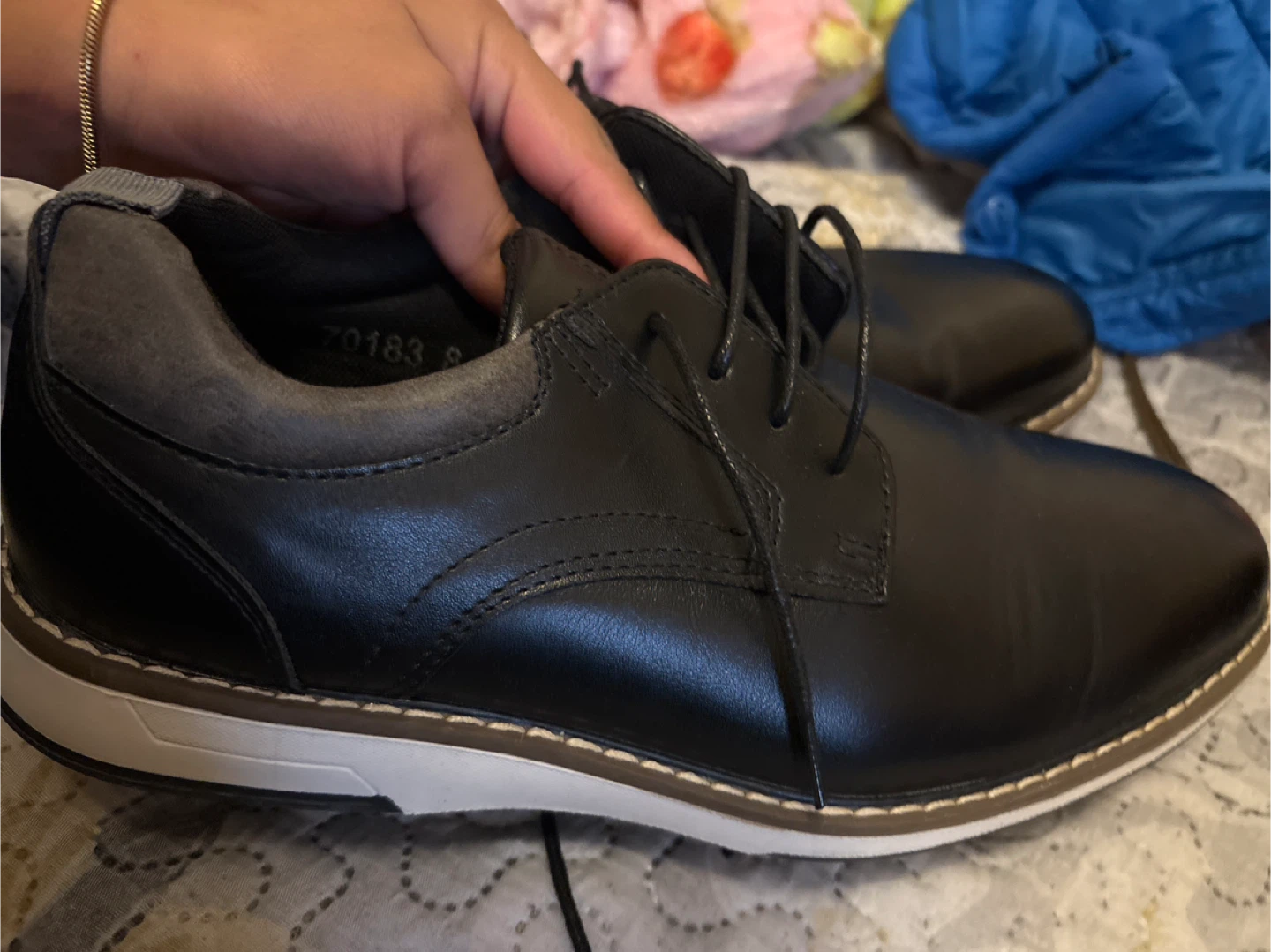 Parrazo Black Dress Shoes Size 8 - photo 2