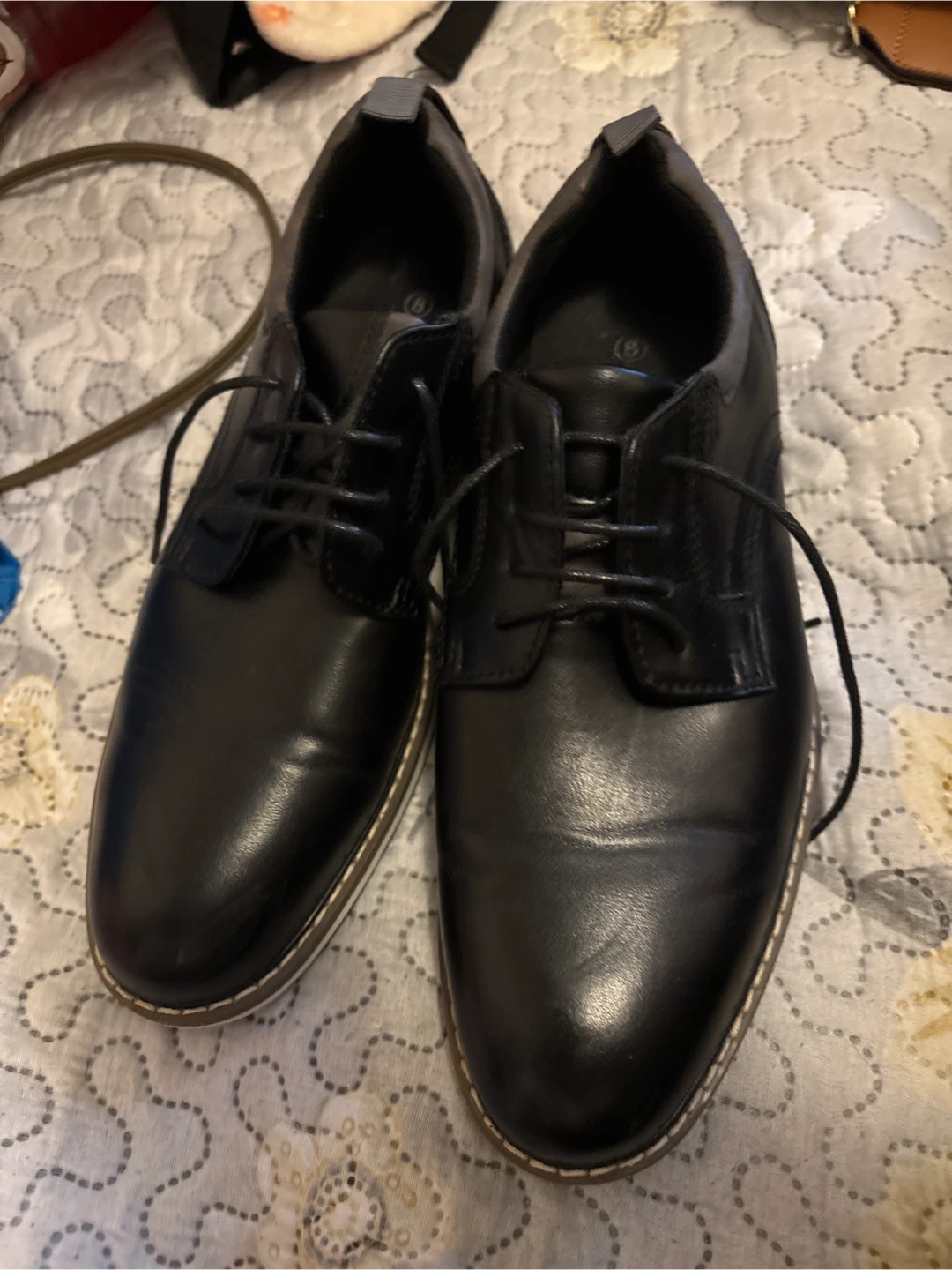 Parrazo Black Dress Shoes Size 8 - photo 3