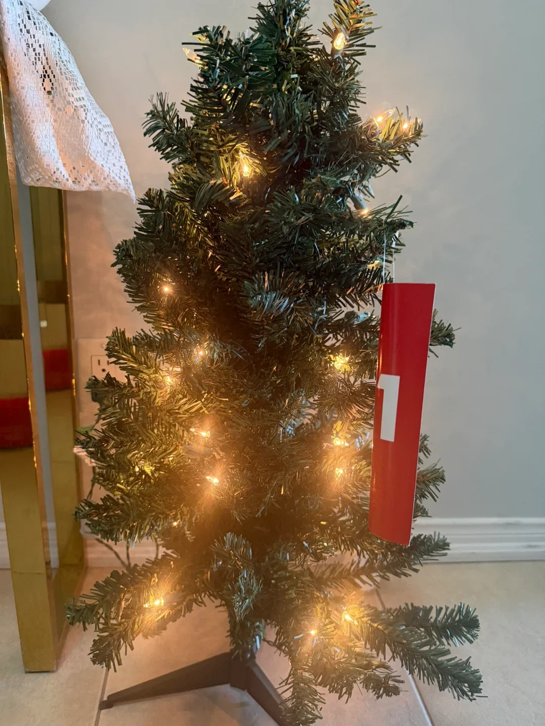 Holiday Joy Pre-Lit Colorado Table Tree - 3 ft image indicator(2)