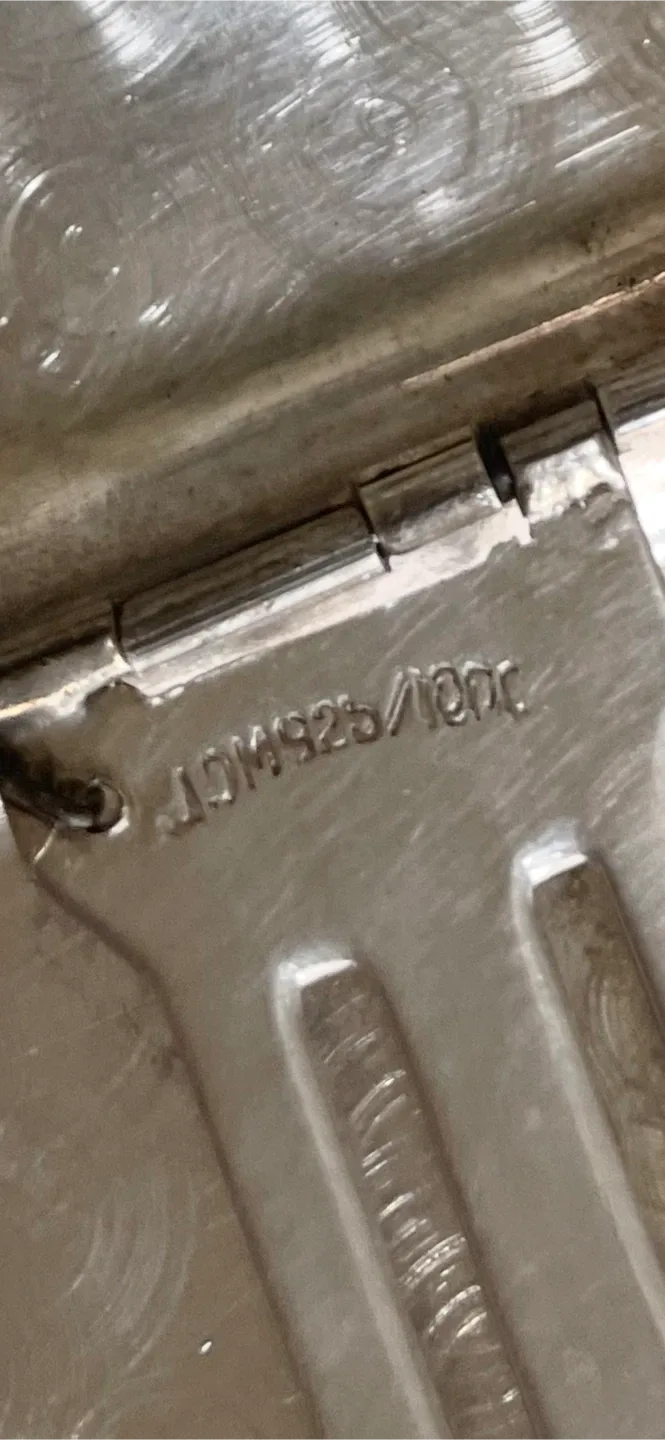 Solid Sterling Silver Vintage Cigarette or Business Card Case image indicator(3)