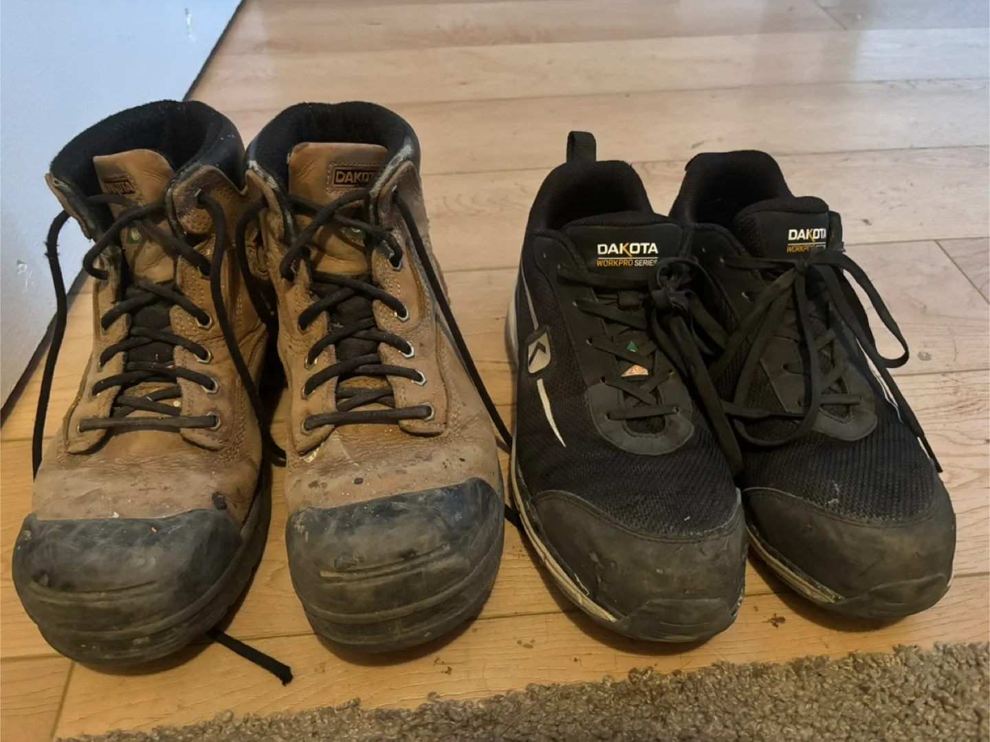 Dakota Steel toed Boots ($80 for 2) & Safety Gear