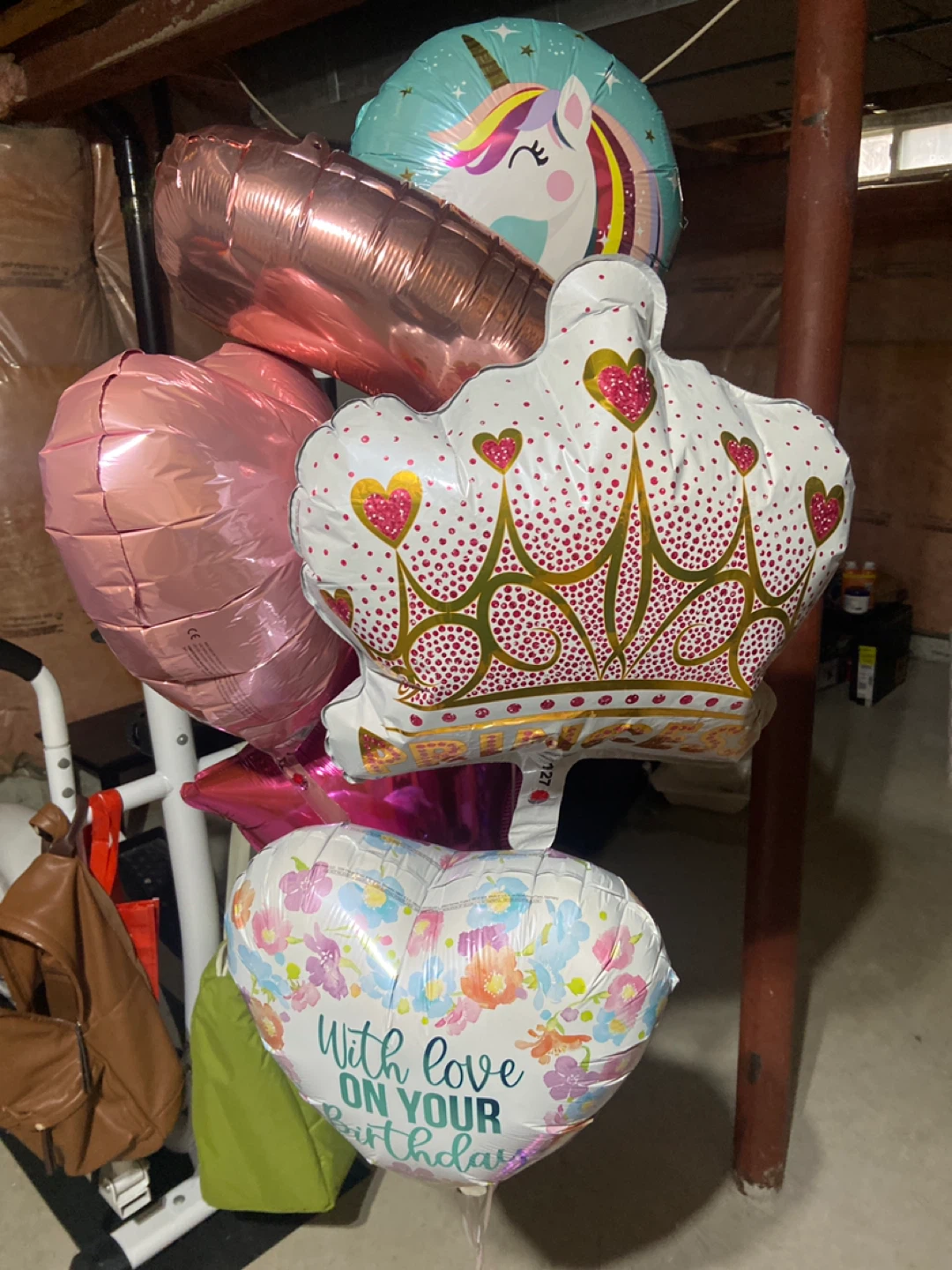 Party Balloons - Unicorn, Crown, Hearts