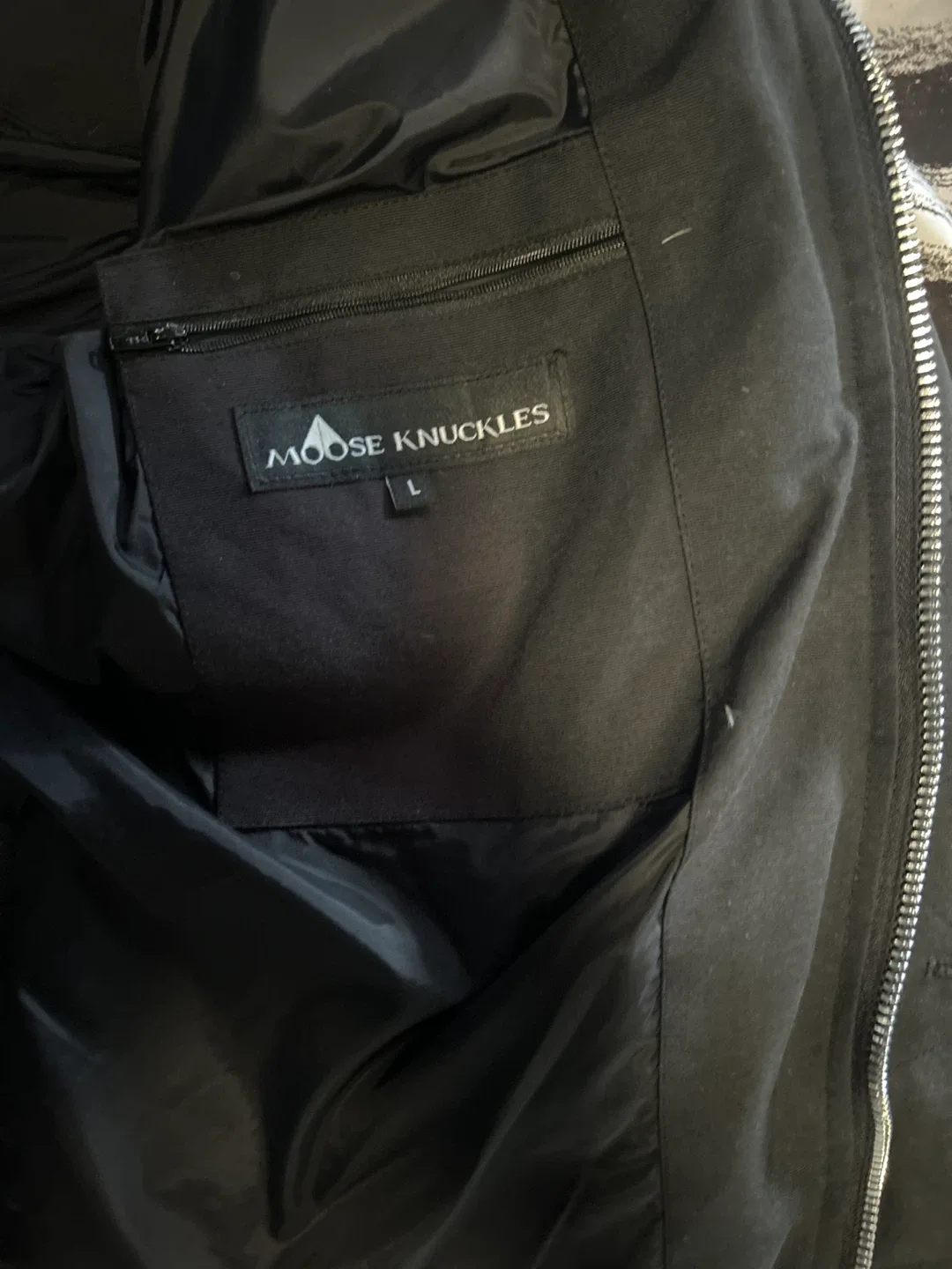 Moose Knuckles Black Down Parka - Size L image indicator(4)