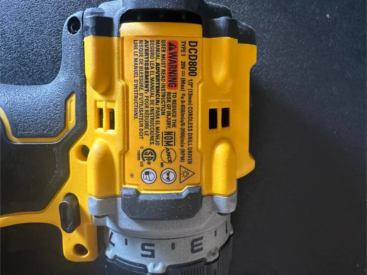 DeWalt DCD800 20V Cordless Drill Driver image indicator(2)