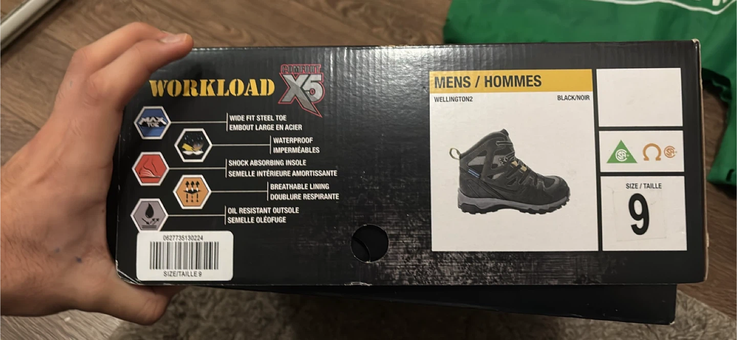 Workload X5 Wellington2 Black Boots - Size 9 - photo 4