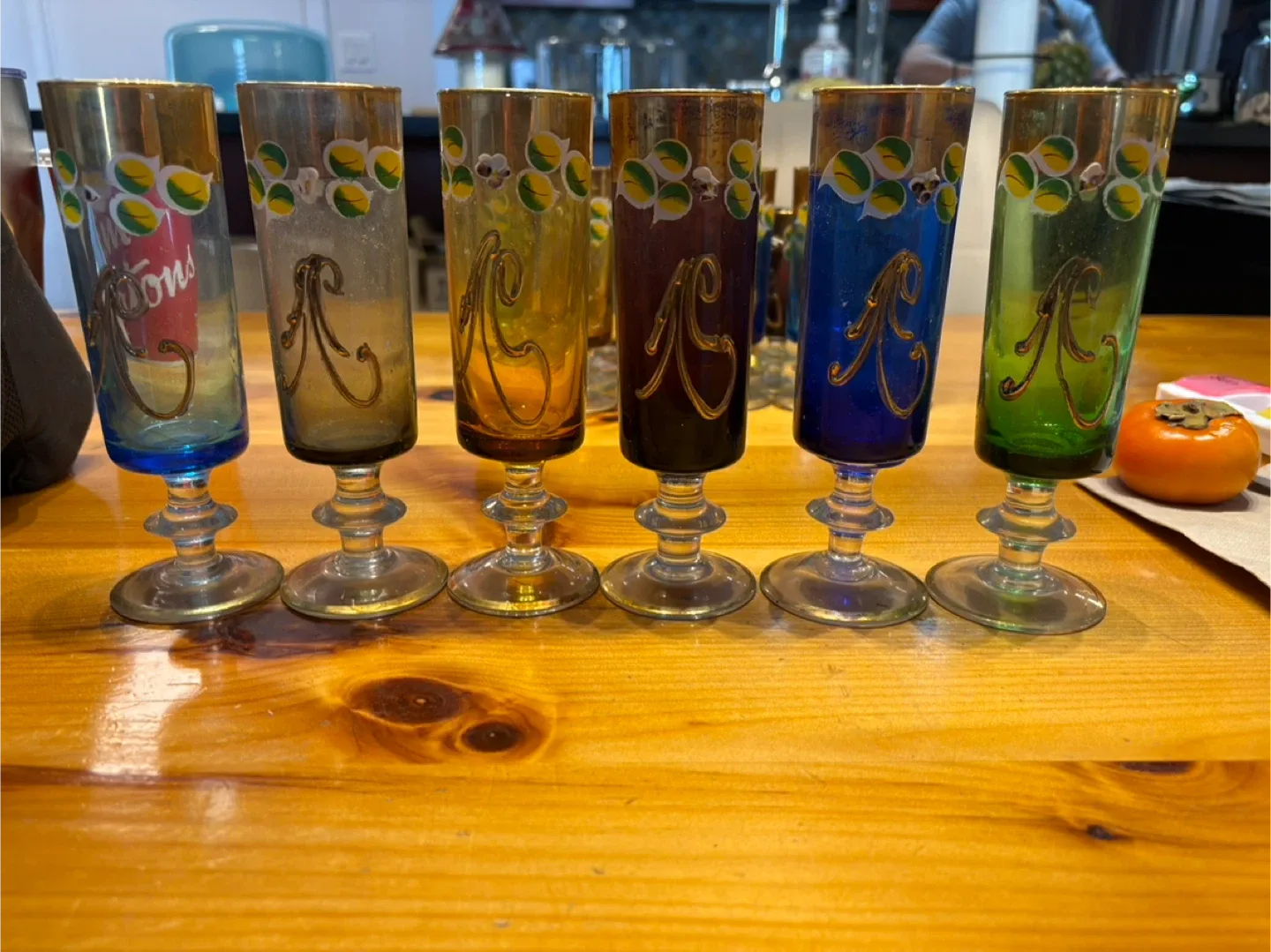 Vintage Murano Shot Glasses Set