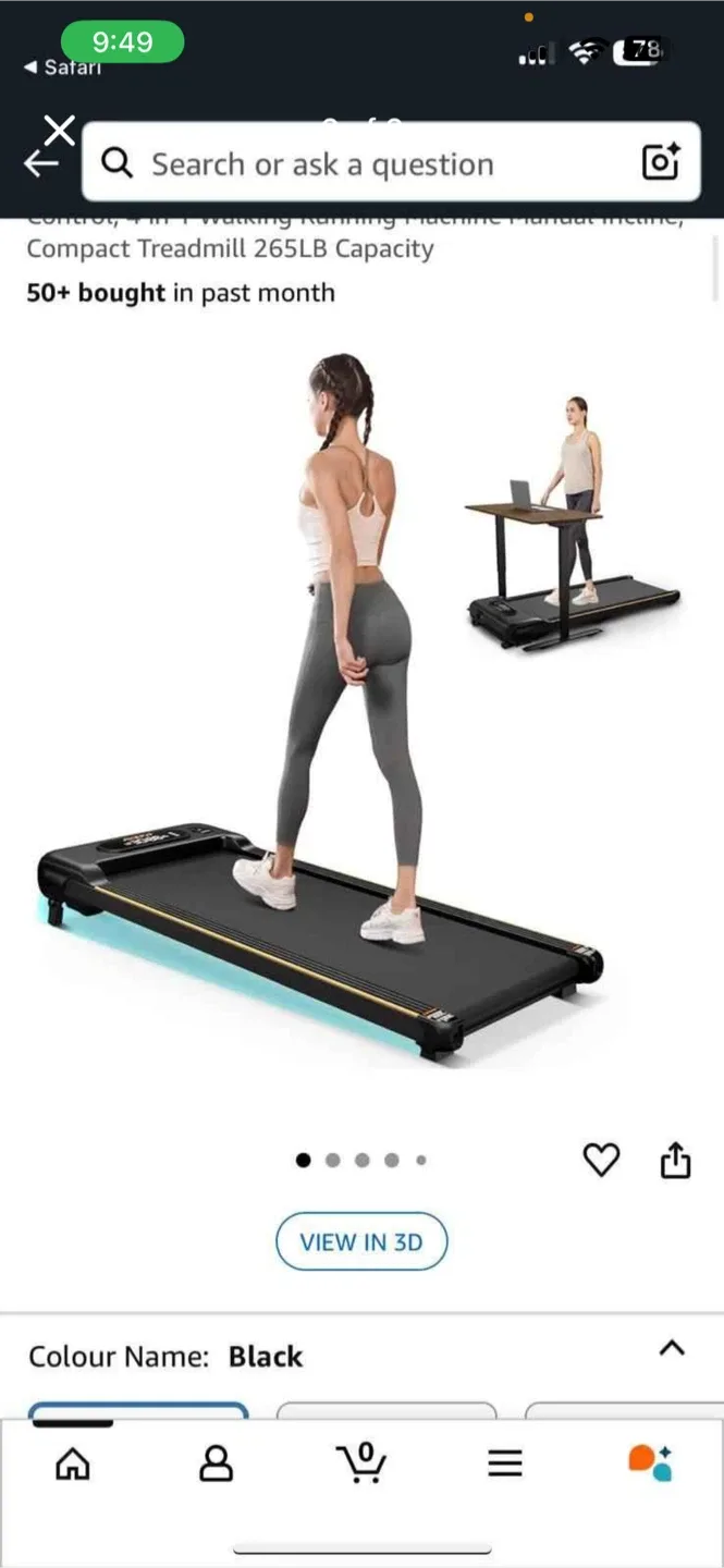 Axefit 4-in-1 Compact walkingpad- Black image indicator(4)