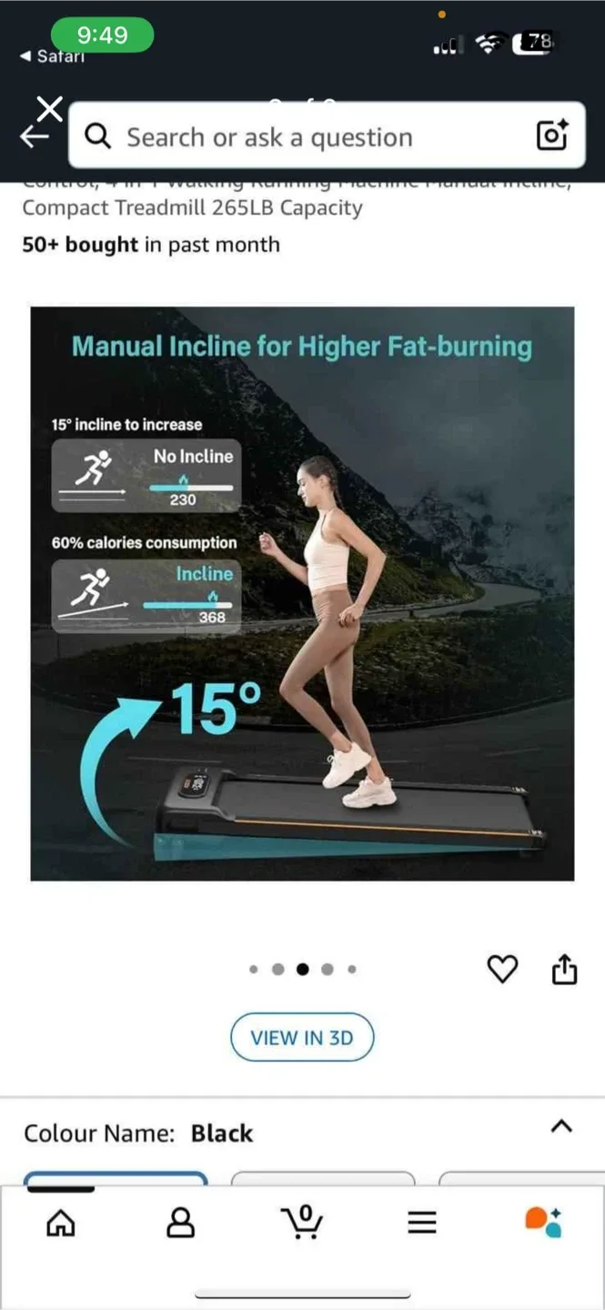 Axefit 4-in-1 Compact walkingpad- Black image indicator(3)