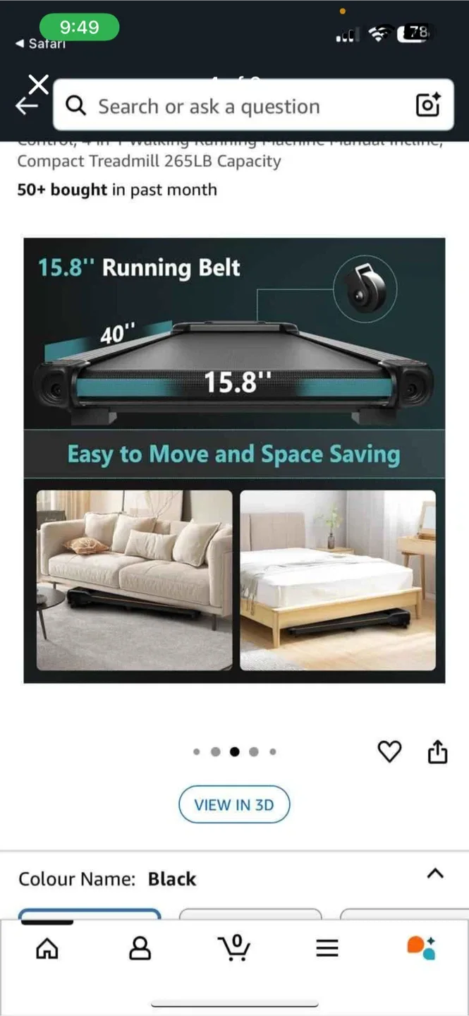 Axefit 4-in-1 Compact walkingpad- Black image indicator(6)