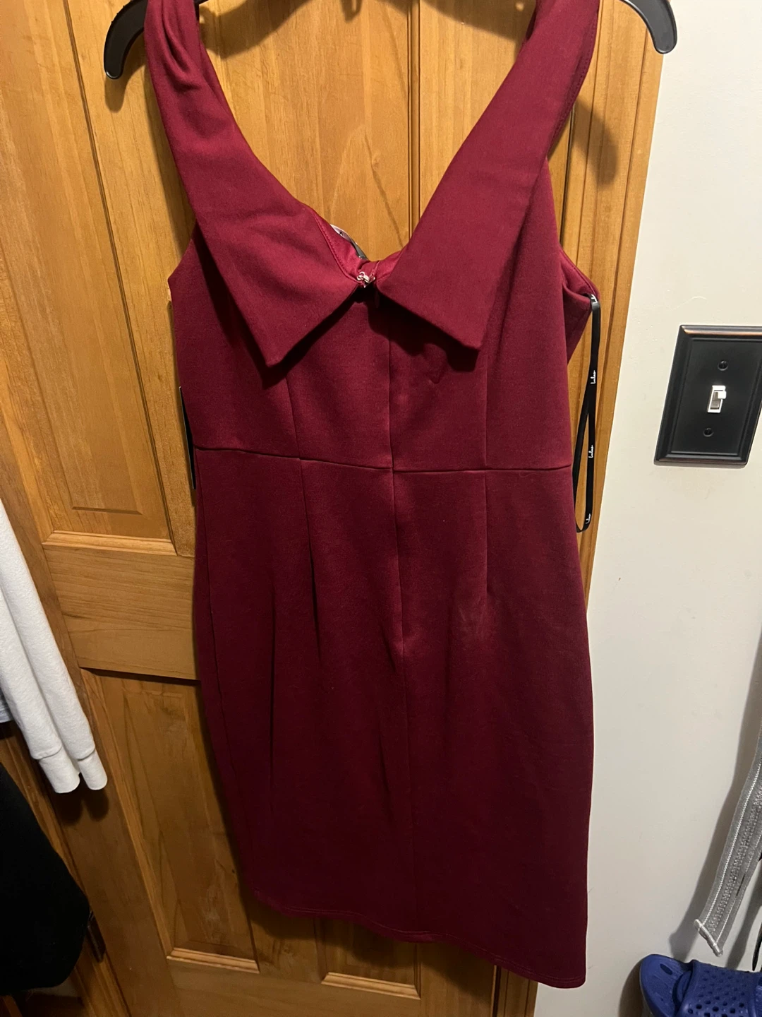 Lulus Burgundy Dress - Size L - photo 2