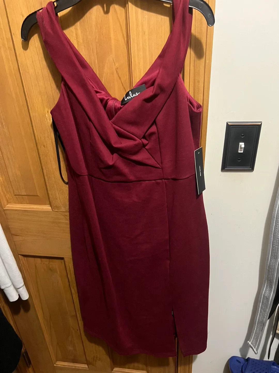 Lulus Burgundy Dress - Size L