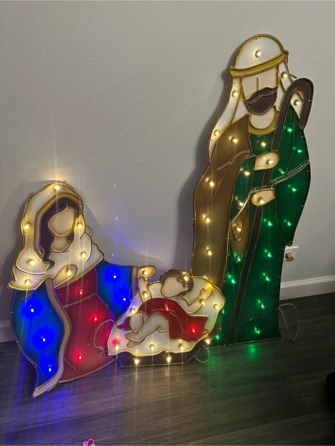Holiday Time Light-Up LED Nativity Scene