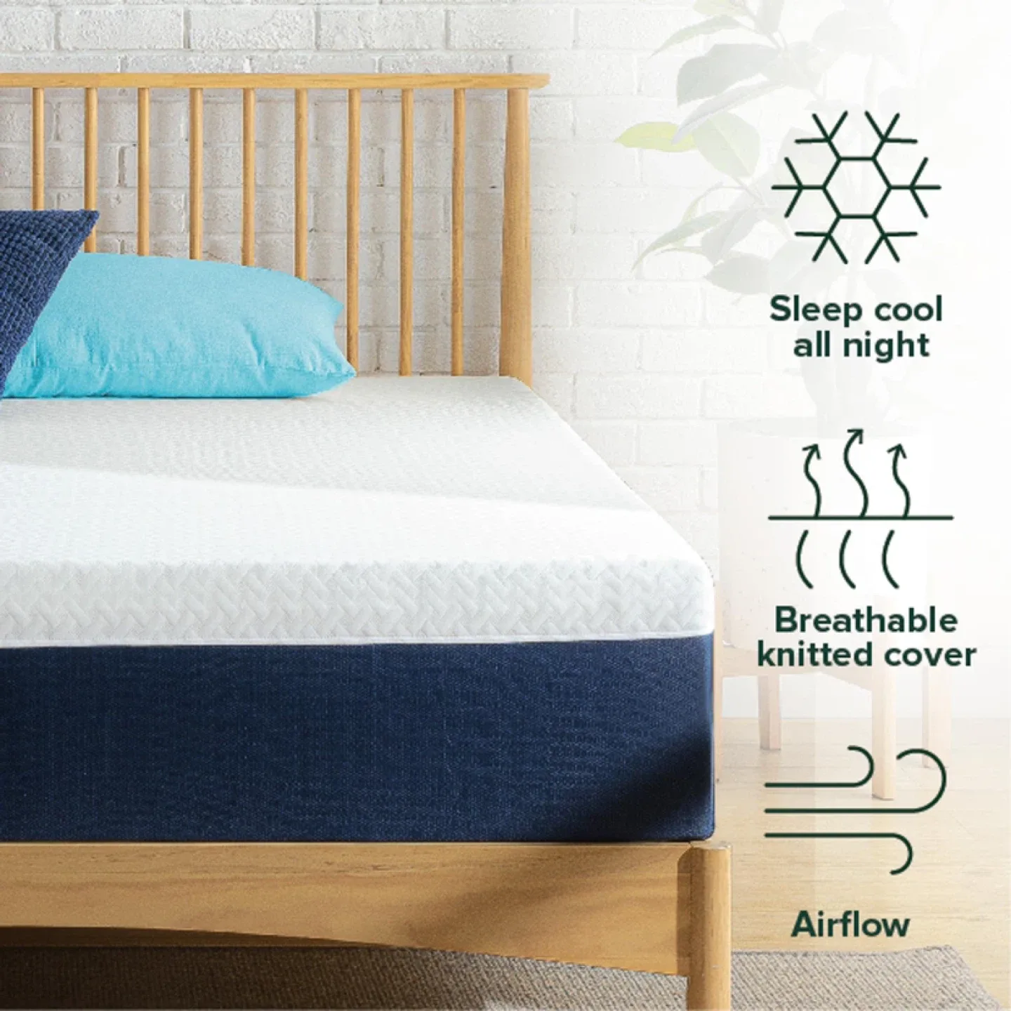 King Zinus 10 Inch Cooling Hybrid Mattress image indicator(2)