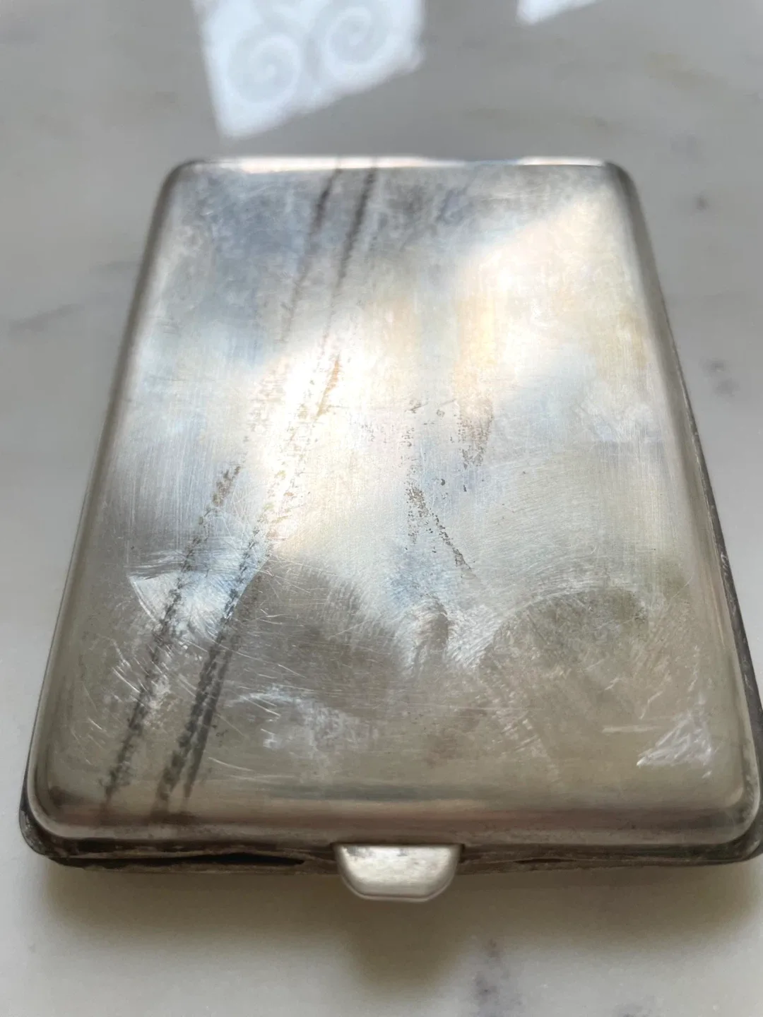 Solid Sterling Silver Vintage Cigarette or Business Card Case image indicator(6)