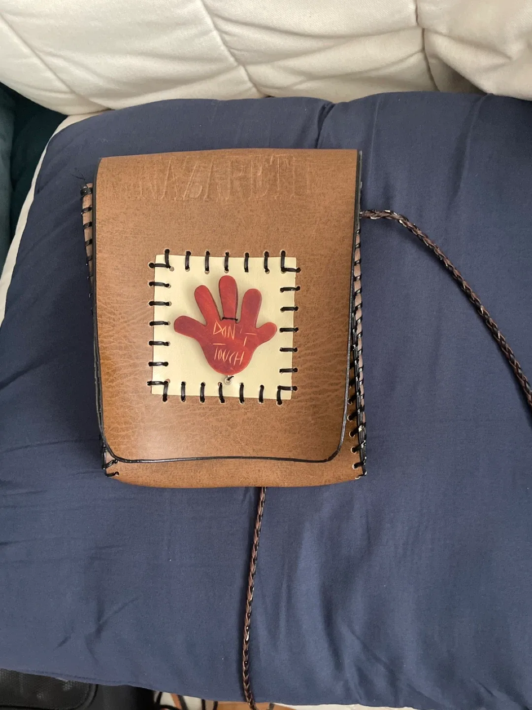 Nazaretti Brown Leather Crossbody Bag