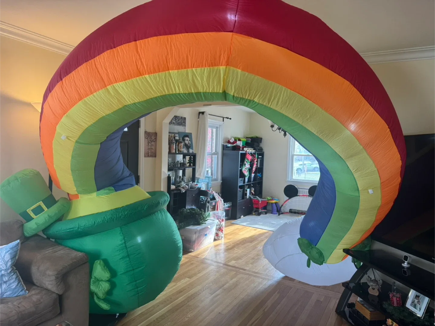 St. Patrick's Day Inflatable Rainbow Decor