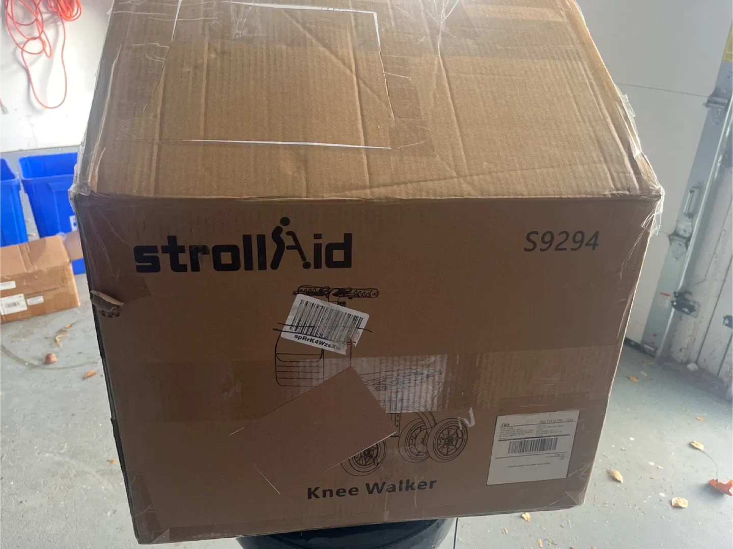 New in box Strollaid Knee Walker, red image indicator(4)