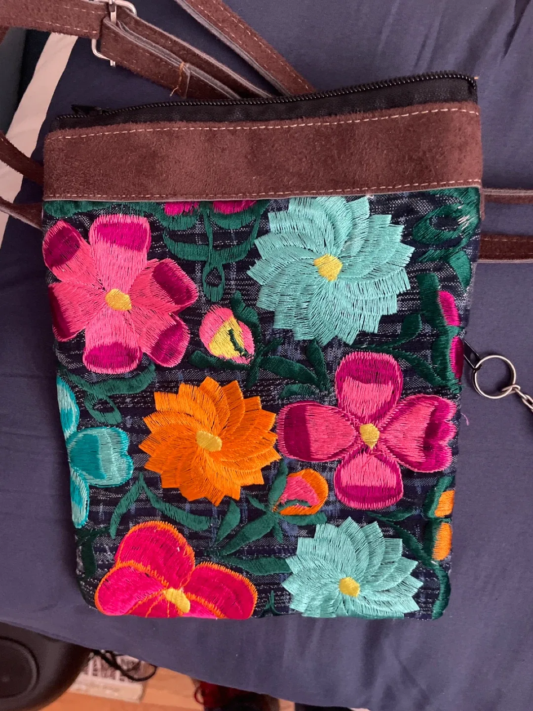 Floral Embroidered Crossbody Bag image indicator(2)