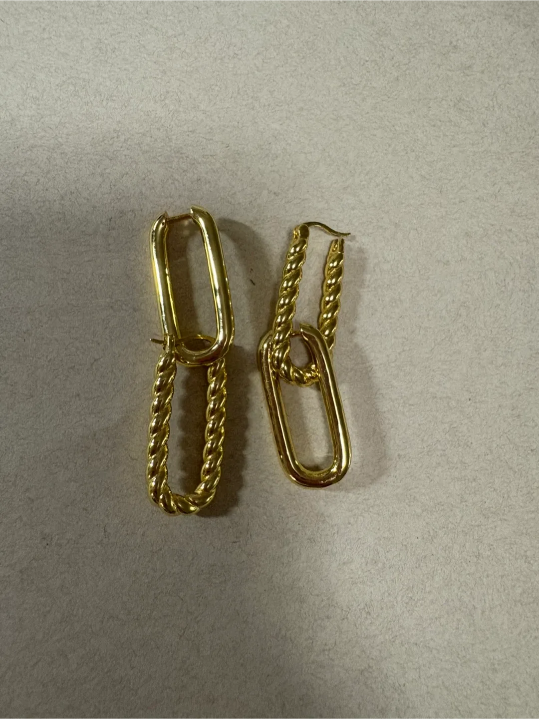 Gold Chain Link Earrings