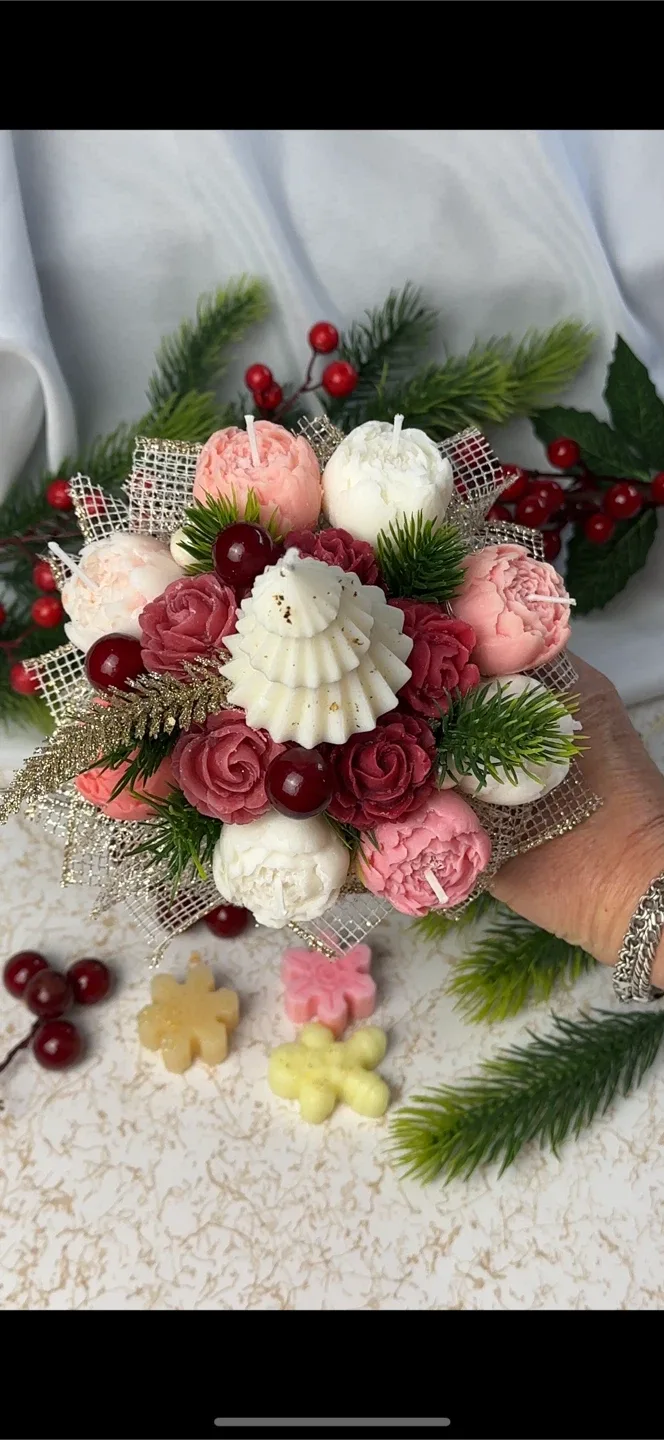 Handmade Decorative Candle Bouquet