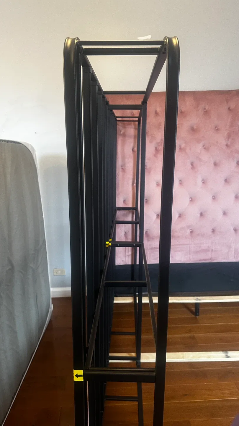 Cosmopolitan Velvet Upholstered Bed W/Iron Frame and Mattress image indicator(6)