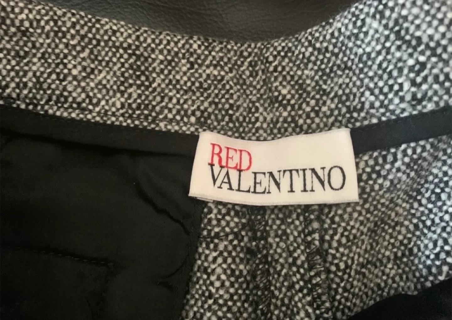RED Valentino Grey Tweed Shorts for size S image indicator(2)