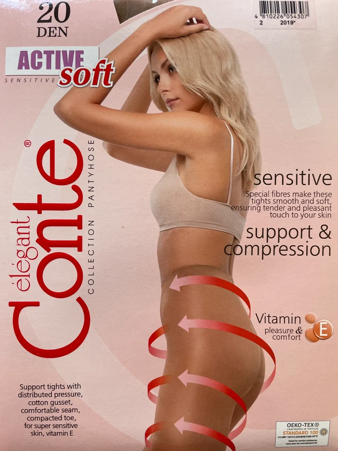 Conte Active Soft Sensitive Pantyhose, Size M