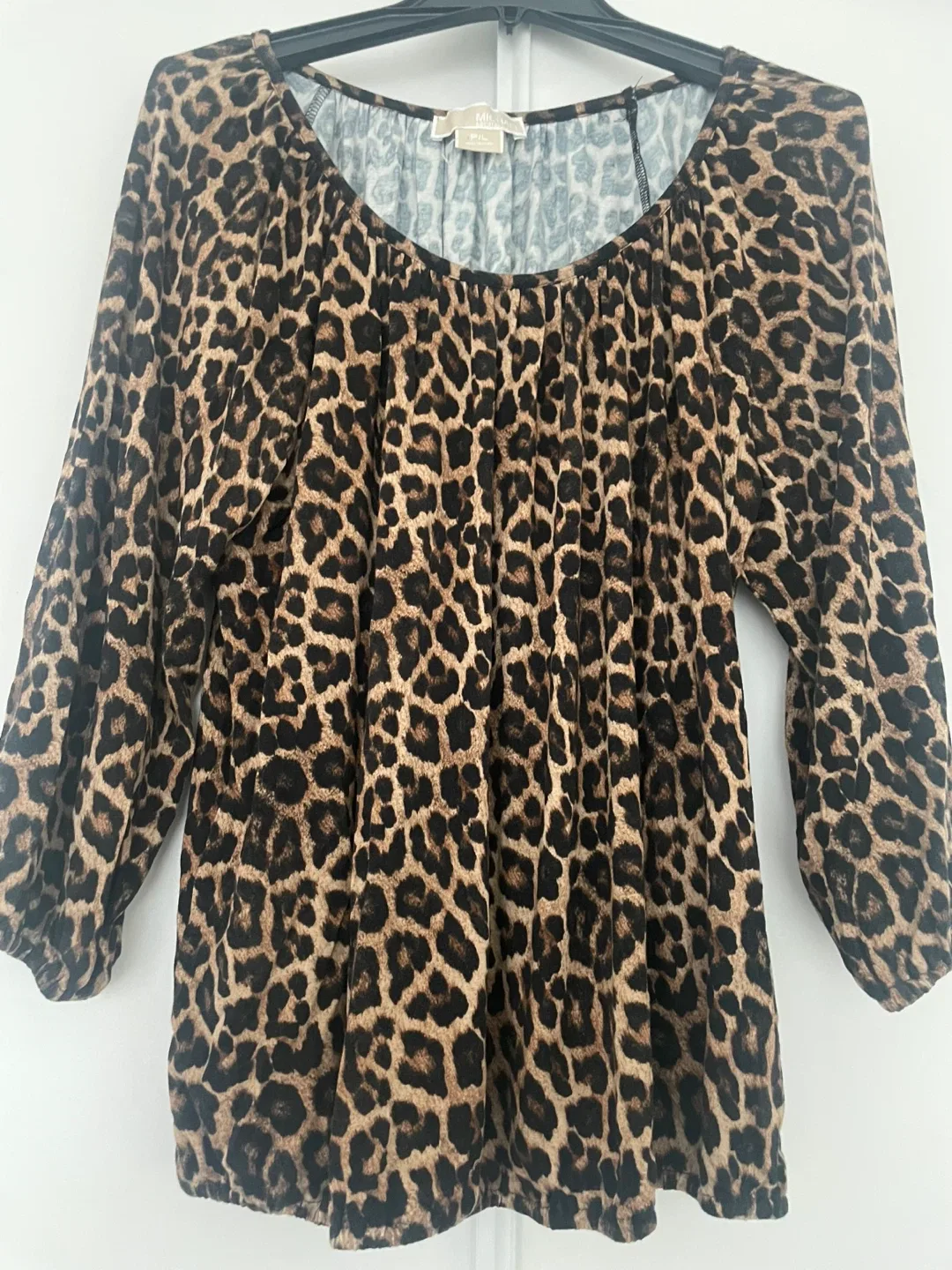 Michael Kors Leopard Print Top, Size P/L image indicator(2)