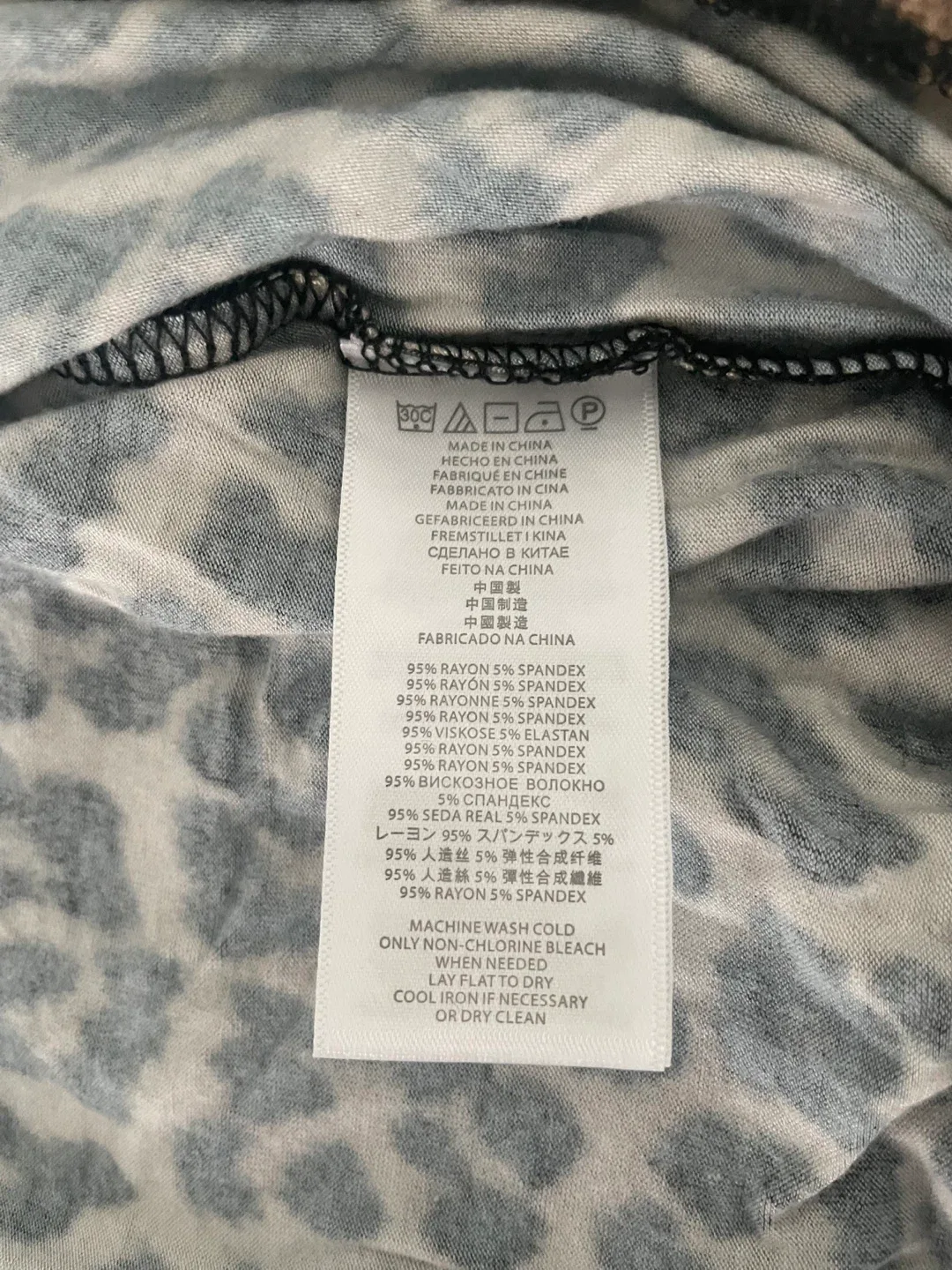 Michael Kors Leopard Print Top, Size P/L image indicator(4)