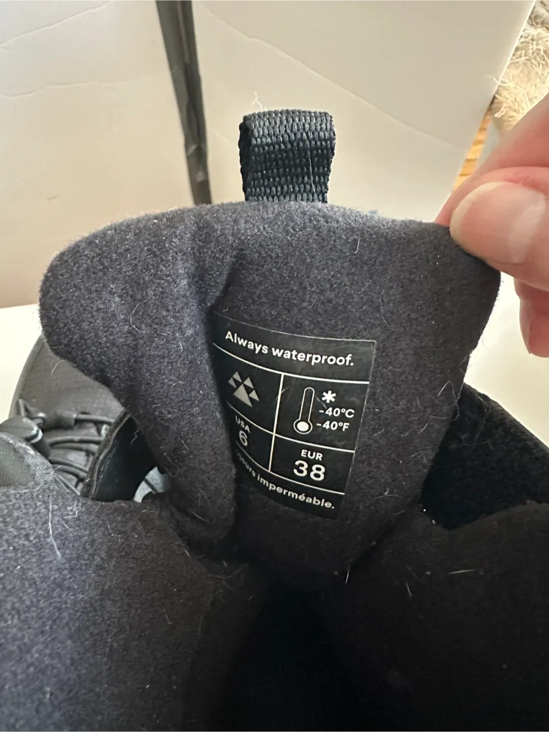 Cougar Black Waterproof Winter Boots - Size 6 image indicator(4)