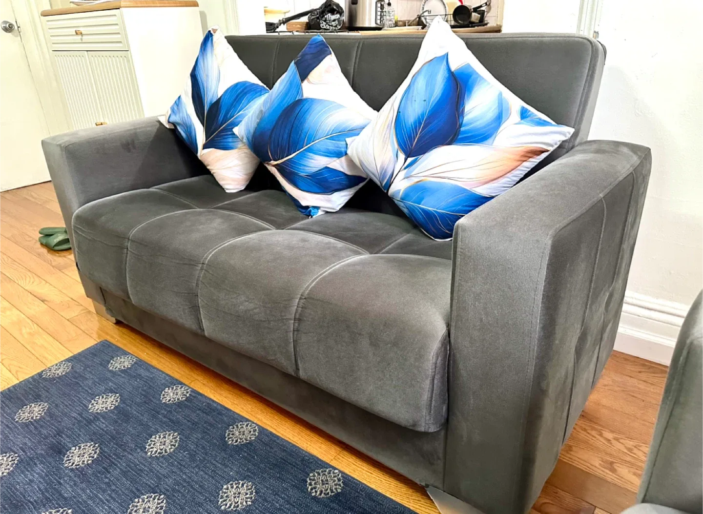 Gray Loveseat Sofa image indicator(2)