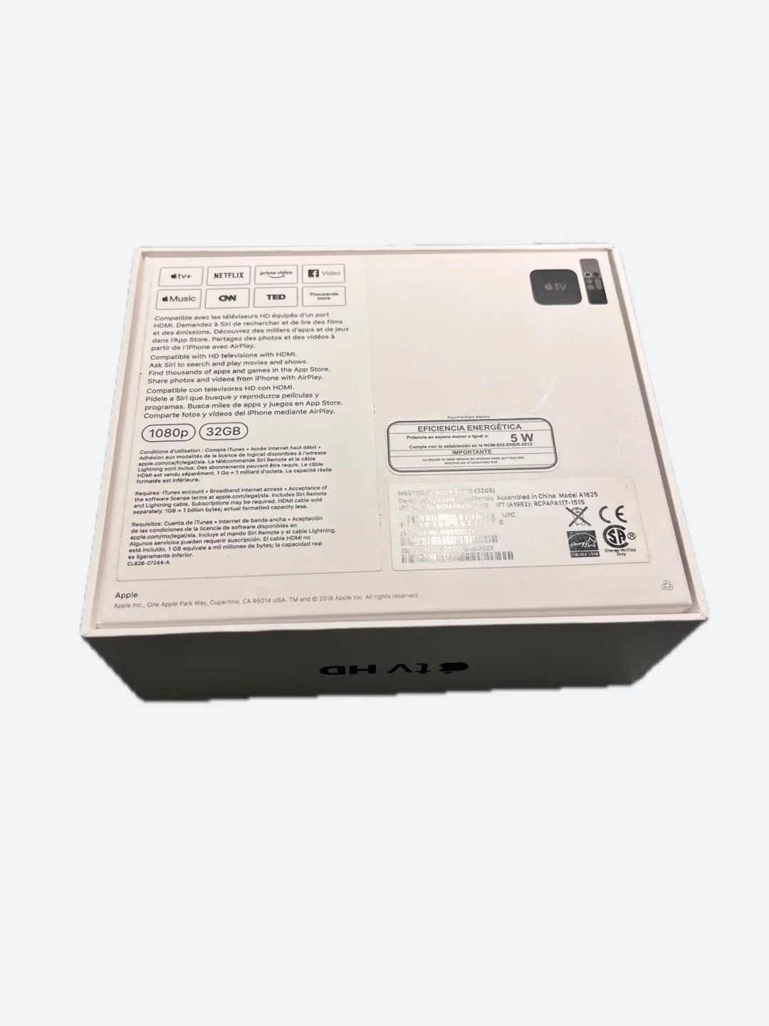 Apple TV HD (4th Generation) 32GB (A1625) with Box & Accessories image indicator(2)