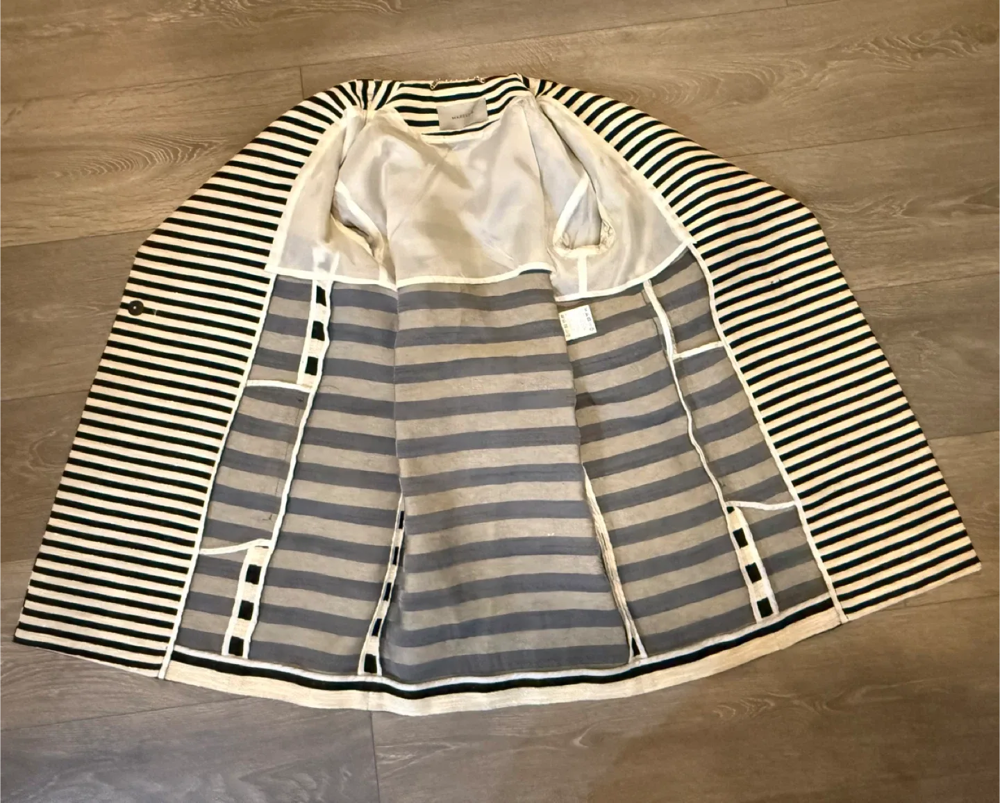 Marella Black & White Striped Jacket image indicator(2)