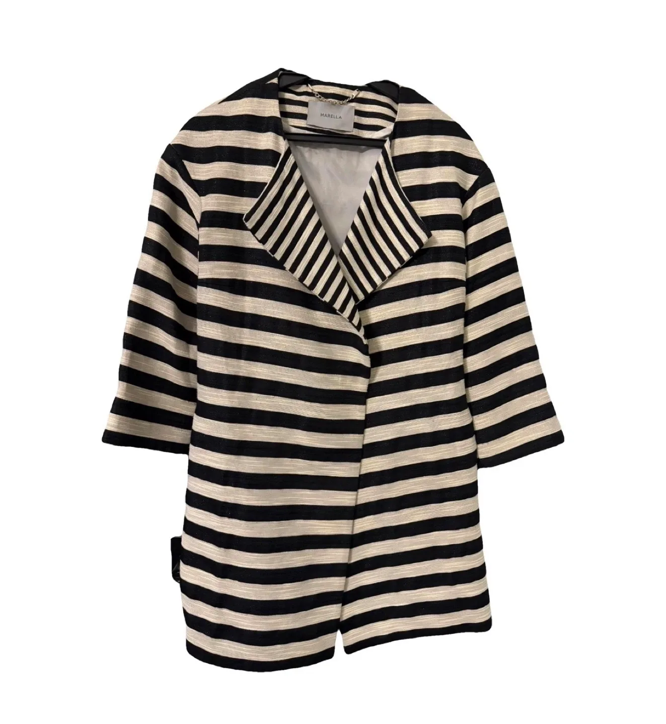 Marella Black & White Striped Jacket