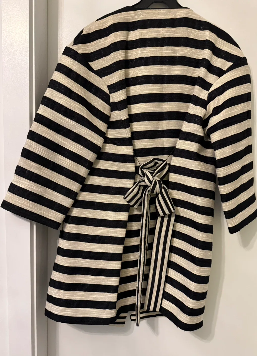 Marella Black & White Striped Jacket image indicator(6)