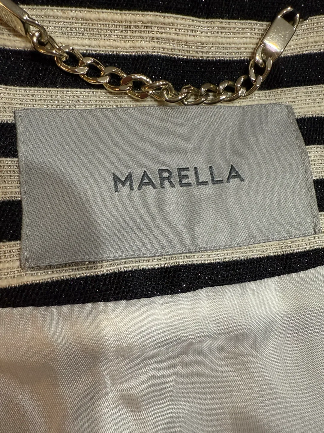 Marella Black & White Striped Jacket image indicator(8)