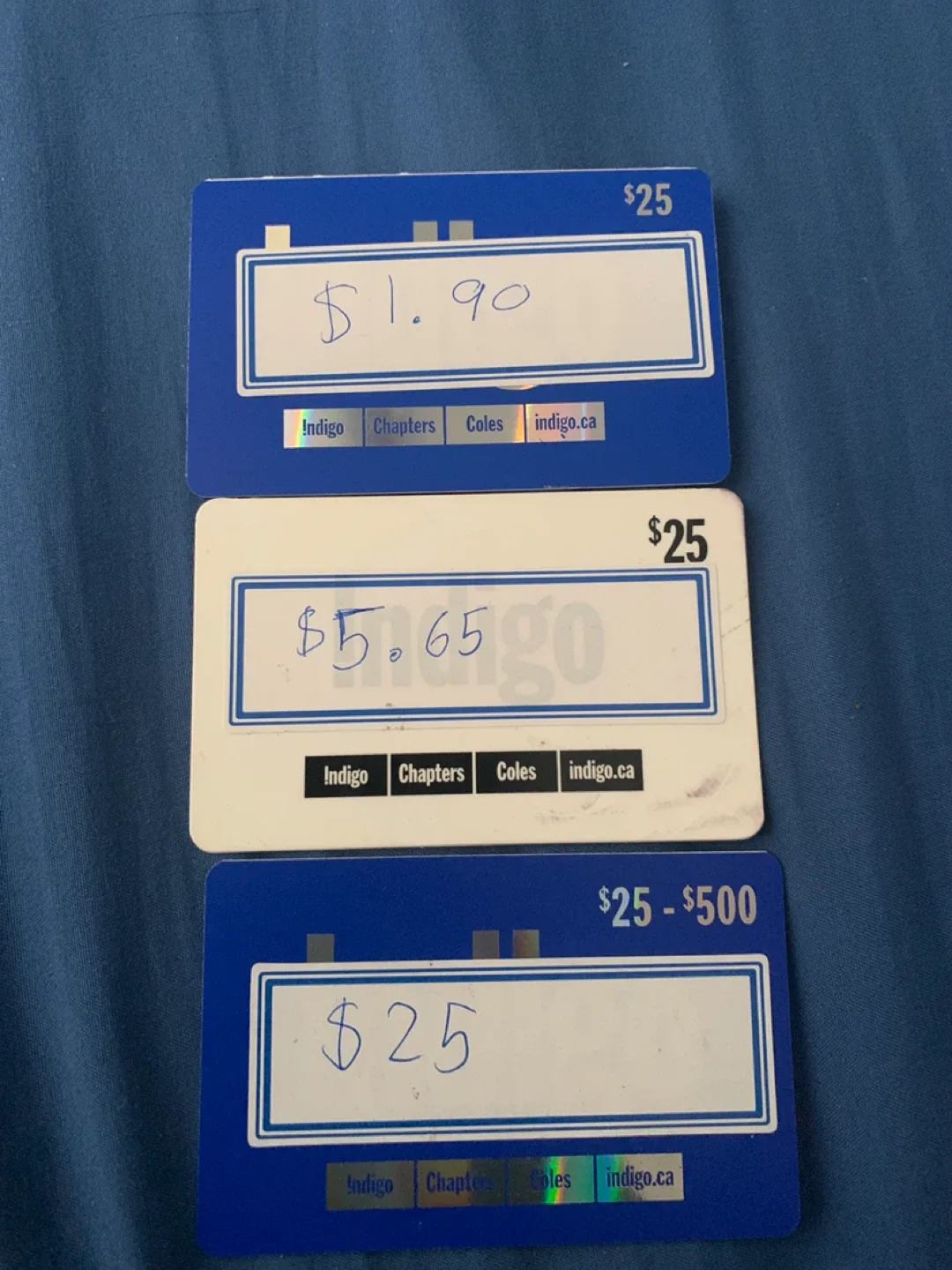Indigo/Chapters Gift Cards