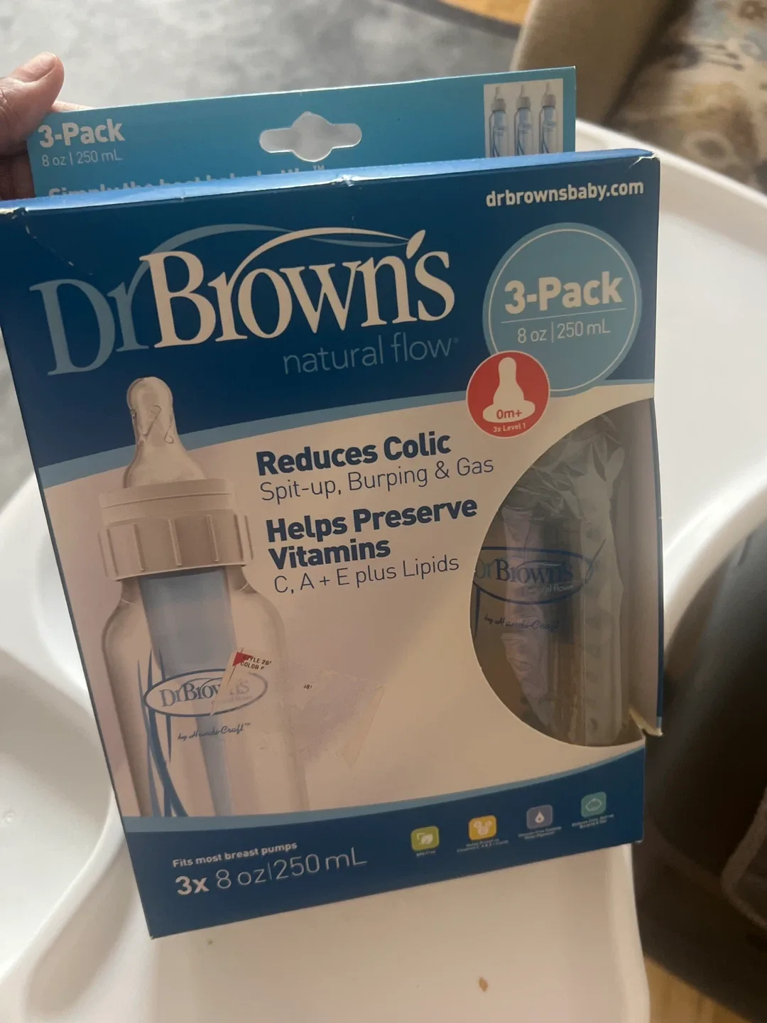 Dr. Brown's Natural Flow 8oz Baby Bottles - 3 Pack image indicator(3)