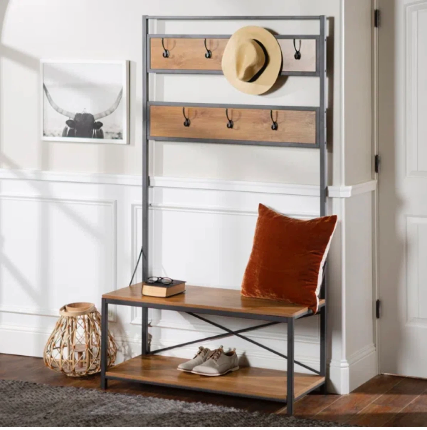 Bench, Shoe Storage, & Coat Rack