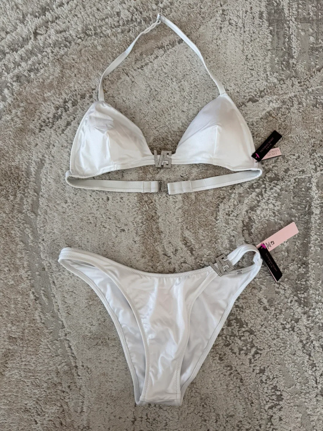Victoria's Secret White Bikini Set in medium image indicator(3)