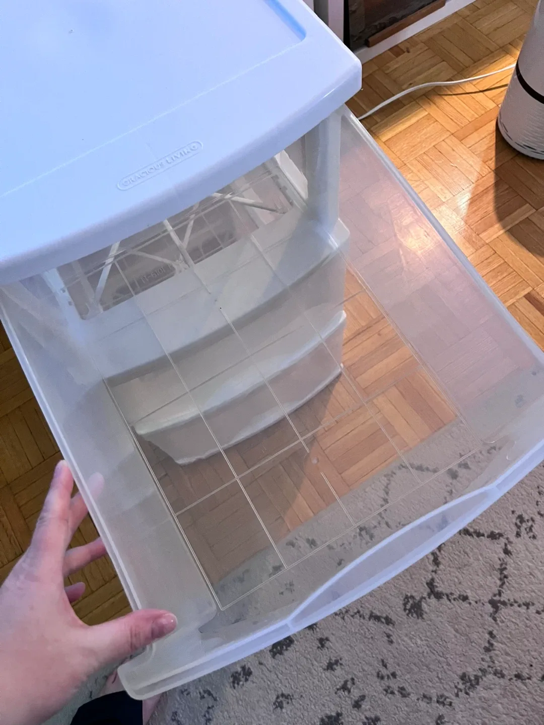 3-Drawer Plastic Storage Tower image indicator(4)