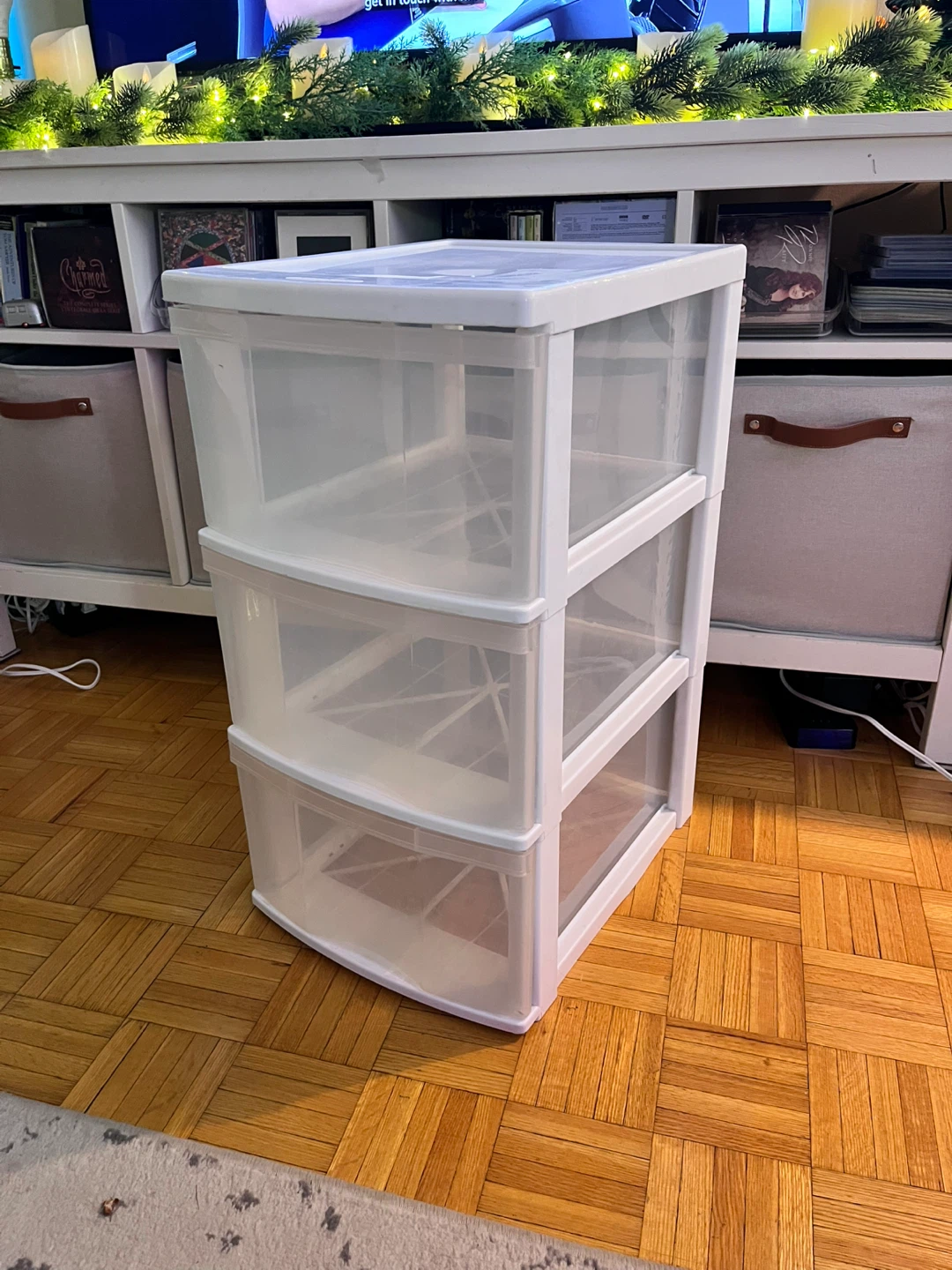 3-Drawer Plastic Storage Tower