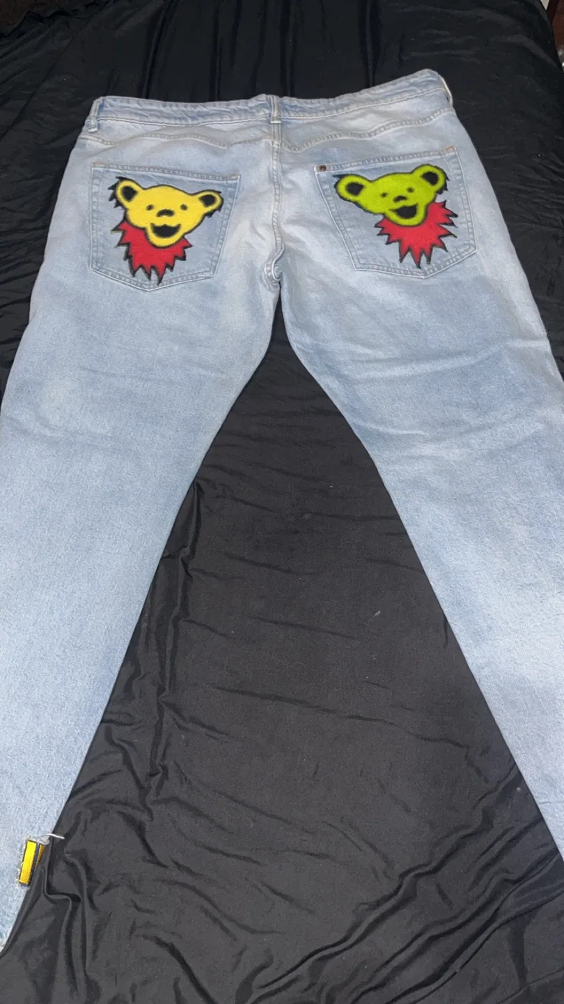 Grateful Dead Dancing Bear Jeans