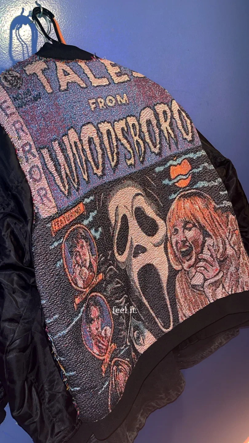 Scream Movie-Themed Jacket and Jeans