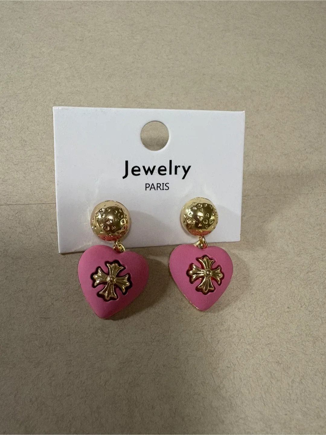 Pink Heart Earrings - Jewelry Paris image indicator(3)