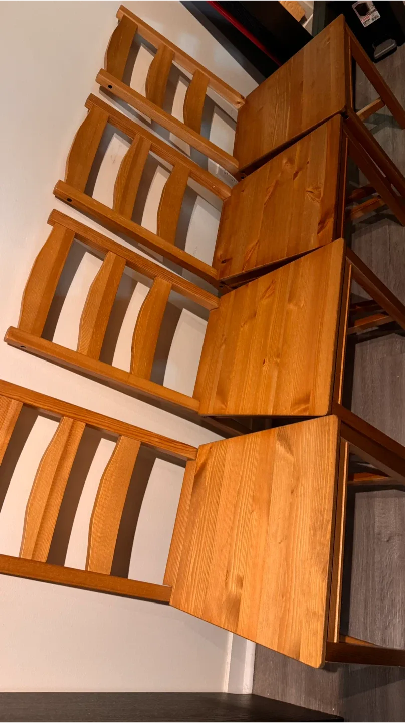 IKEA JOKKMOKK 4 Chairs - Antique Stain