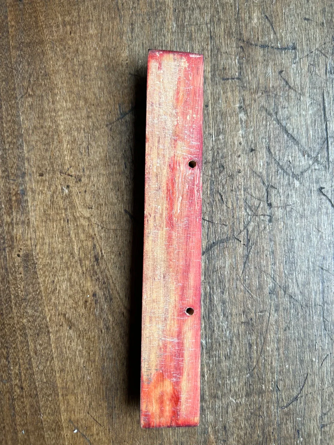 Vintage guitar tailpiece tail piece wood ivory bone Acoustic image indicator(4)