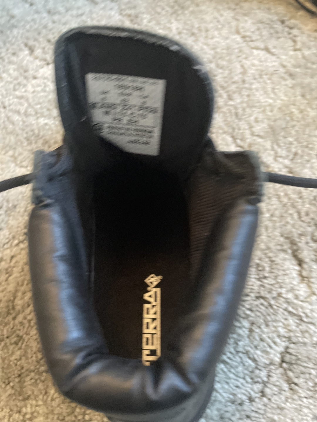 Terra Oil Resistant Black Work  steel toe Boots - photo 3